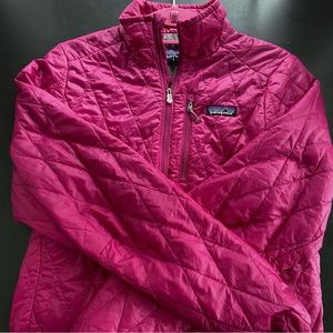 Patagonia nano puff quilted jacket 1/4 or half zip up pullover